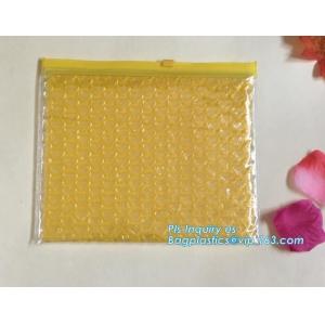 Plastic Slider Zipper Bubble Mailers Padded Envelopes Bag, Plastic Bubble Zipper