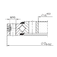Crossed roller bearing XU060111