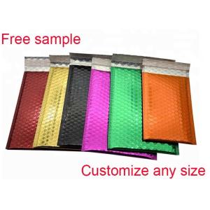 Moisture Resistant Metallic Bubble Mailers Envelopes Gloss With 2 - Sealing