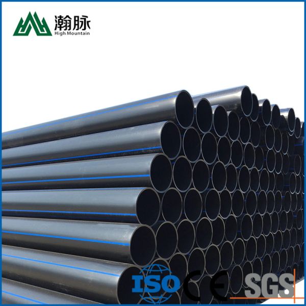Buy Black Color Plastic HDPE Water Supply Pipes 160mm For Farm Irrigation at wholesale prices