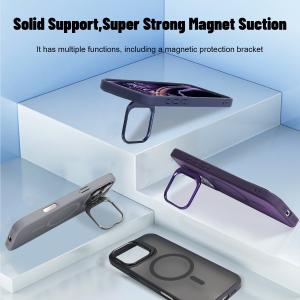 Military Grade Magnetic Phone Case With Metal Camera Stand