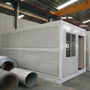 Flat Roof Light Steel 2600mm High Foldable Container House Fireproof