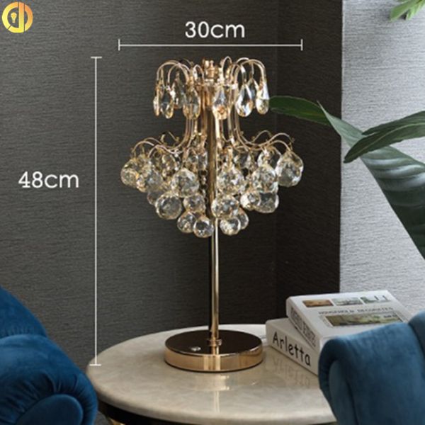 Custom Modern Iron Bedside Table Lamp 7W Interior Living Room