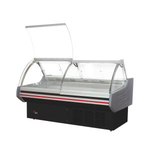 2m / 2.5m / 3m Supermarket Fresh Food Meat Display Refrigerator With Optional
