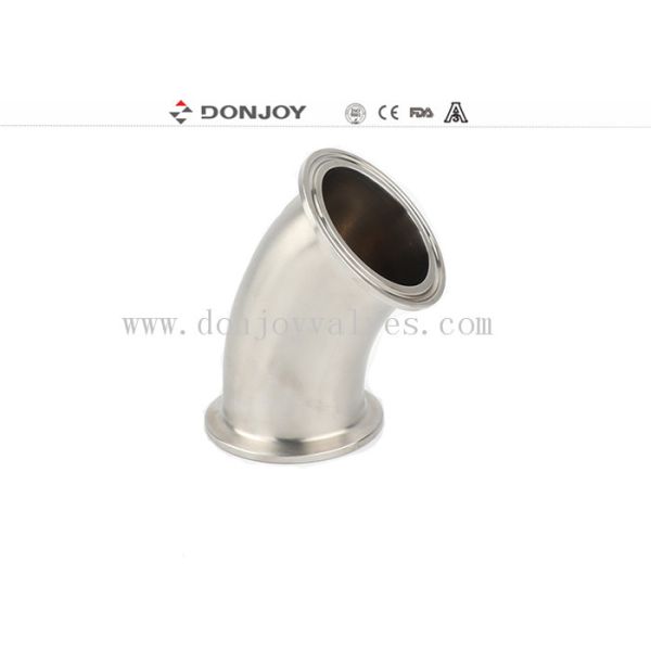 Buy Polished Stainless Steel Sanitary Clamp tee clamp elbow SUS304  SS316L at wholesale prices