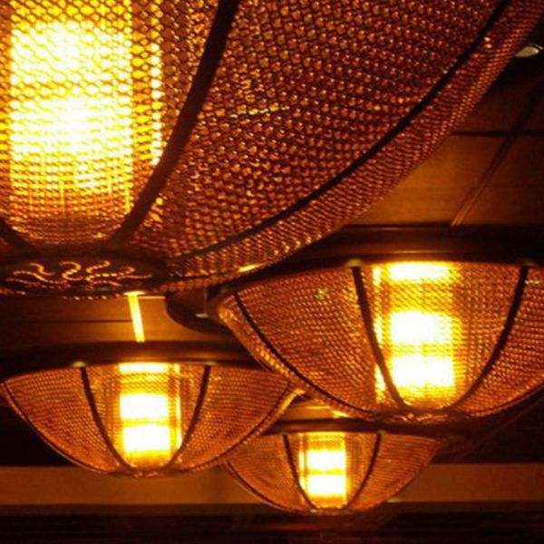 Gold Decorative Metal Ring Mesh With Electroplated / Polished Surface Finish OEM ODM