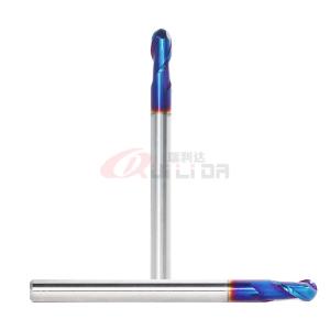 Carbide 2 Flutes Ball Nose End Mill HRC65 4mm 1/8 Inch For Hard Steel