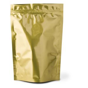 Glossy Plain Red Foil Pouch Packaging Stand Up For Coffee Bean