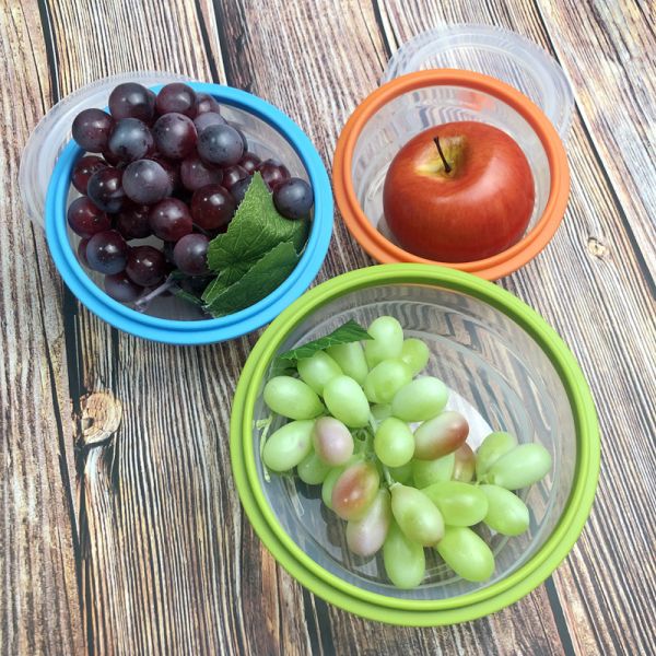 Buy Bpa Free Large Air-Tight Folding Collapsible Kids Hiking All Silicone Food Divider Storage Container With Leak Proof Lock at wholesale prices