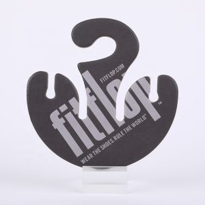 2.5mm Thickness Flip Flop Paper Hanger Cardboard Hanger Custom Logo Low MOQ