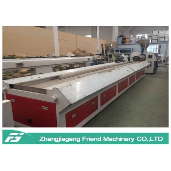 Powder Material Wood Plastic Composite Extrusion Machine Conical Twin Screw