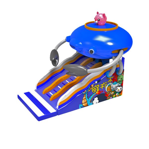 Buy Children Fun Park Inflatable Spaceship Slide For Rentals at wholesale prices