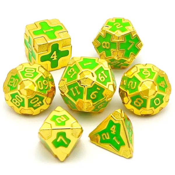 CE Precision RPG Polyhedron Dice Set OEM Nontoxic Bulk Alloy Material KTV Bar