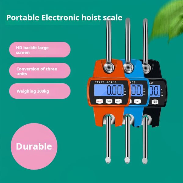300KG Luggage Fishing Balance Pocket Weight Scale LED Display 0.01g OEM Electronic Scales Mini Digital Crane Scale