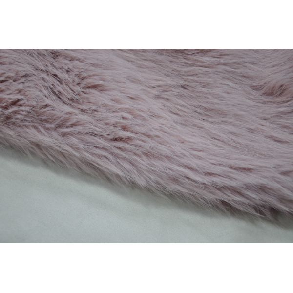 Pink Long Hair Fur Fabric , Create a dreamy and luxurious atmosphere in your