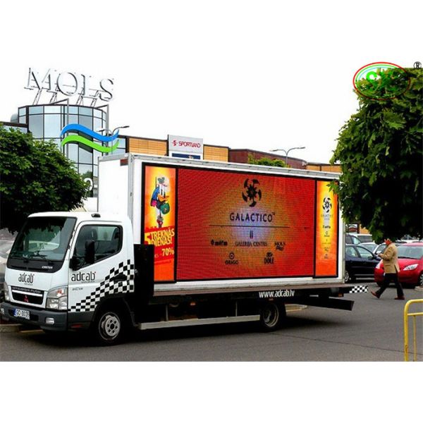 Buy Exterior High Brightness full color  P10mm Truck Mobile LED Display with iron cabinet at wholesale prices