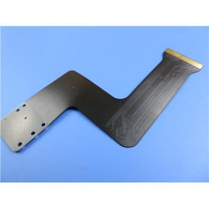 4 Layer Flexible Printed Circuit (FPC) Built On Polyimide With Black Mask and