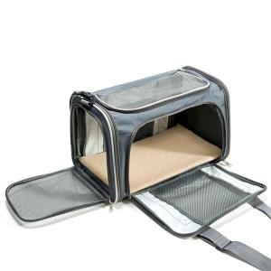 China Black Pet Carrier Travel Bag Dog Cat Oxford Breathable 16.3x14.6x3.2 17x11x9.5 17x12.5x8.5 on sale