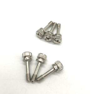 Captive M4X16 Stainless Steel Machine Screws Eleven Character Groove Knurling