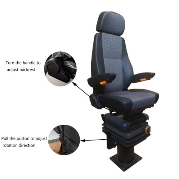 M801 Mechanical Suspension Seat High Speed Railway Electric Locomotive Driver Seat