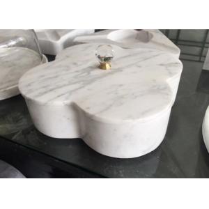 Safe Nontoxic Marble Dinnerware Set , Natural Marble Stone For Tableware