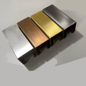 Anodizing 6063 Aluminum Handrail Profiles Mount Glass Railing