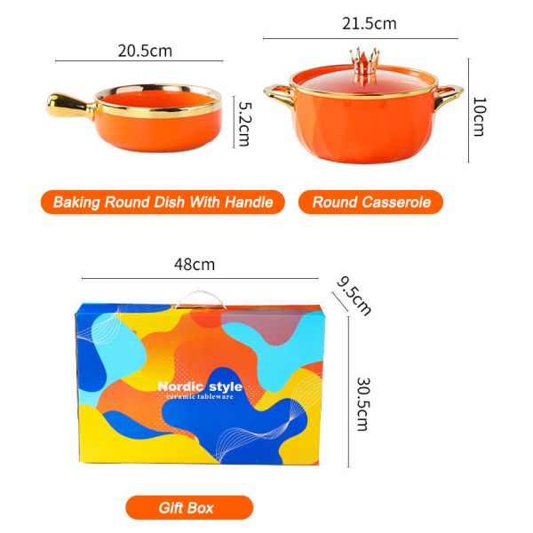 Double Wall Insulated Colorful Ceramic Dinner Plates Nordic Style For Cooking Kitchen
