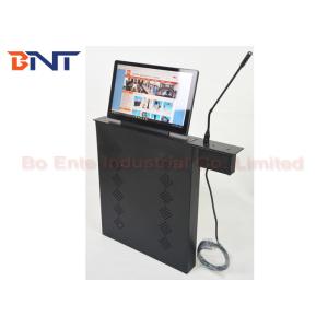 Aluminum alloy LED / LCD Monitor Screen Lift with Conference Microphone System