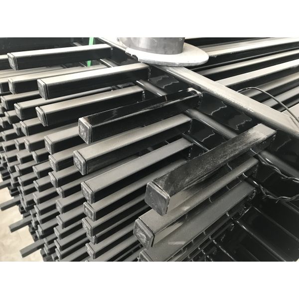 Q235 steel Diplomat Tubular Fencing 2100mm*2400mm Powder Coated Black INTERPON brand