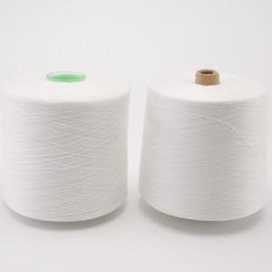 20s/2, 40s/2 60s/2 100% Polyester Core Spun Yarn Raw White Polyester Twisted