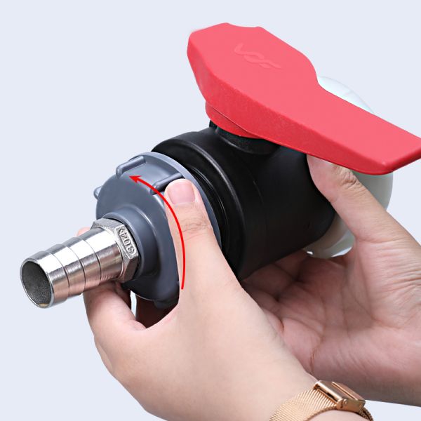 S60*6 IBC Tank Adapter Plastic Fitting 3/4" Casting Connector Water Tank Lid Valve Durable