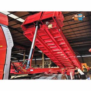 China Heavy Duty Automatic 3 Axles 50T Genron Dump Semi Trailers on sale