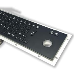 Stainless Steel Mechanical Industrial PC Keyboard With Trackball Maintenance