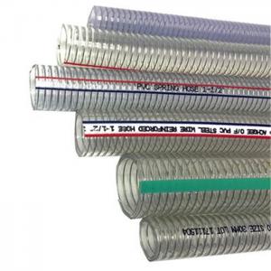China pvc steel wire suction hose for machinery/ 1 1/2 pvc steel wire suction hose/steel wire braided hose for industrial pum on sale