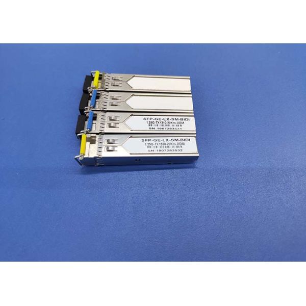 20KM 1.25 G BIDI SFP SFP Module Single Mode 1550/1310nm 2 Years Warranty