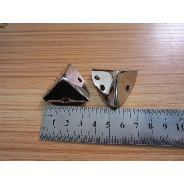 Nickle color box metal corner, corner for wooden box