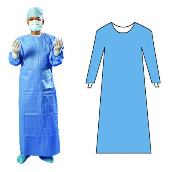 Buy Waterproof Disposable Barrier Gowns Knitted Cuff Disposable Operating Gowns at wholesale prices