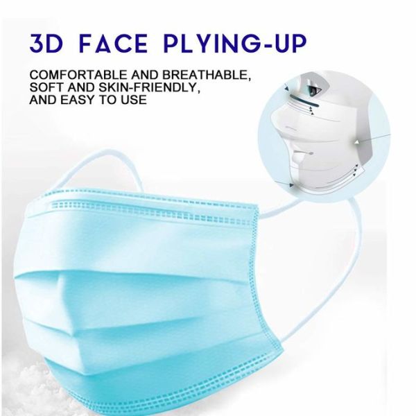 Earloop Type 6.8 Inch*3.7 Inch Disposable Hospital Masks