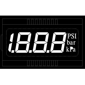 Power Meter TN Black And White 7 Segment Lcd Display