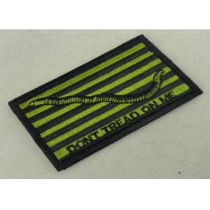 Eco - Friendly Custom Embroidery Patches Lockrand Laser Cut Flower Woven /