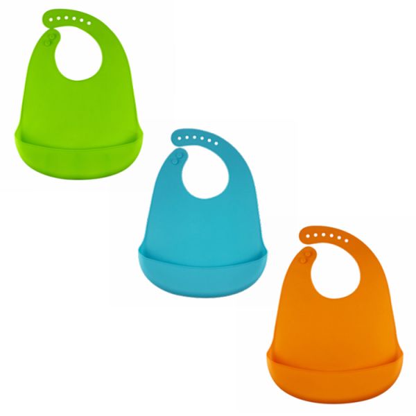 New Product Baby Wholesale Easily Wipes Clean Waterproof Silicone babies Bib