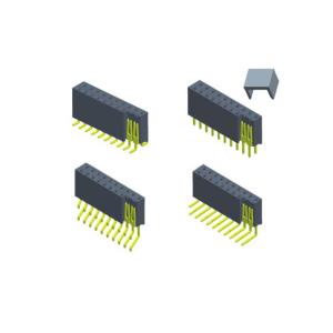 2.54 mm H 8.5 Dual Row Female Header Connector Right Angle Type