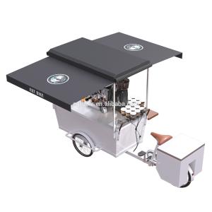 Quality Electric Pedal Disc Brake 500KG Mobile Coffee Bike for sale