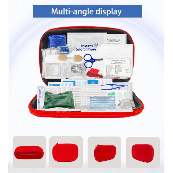 Compact Eva Manual-Operated First Aid Kit Big Emergency Bag for Home Outdoor Survival Travel & Camping Medical Supplies Training