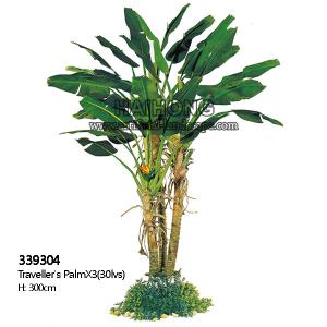 Quality 300cm Tall Artificial Traveller Palm Landscap Trees Potted Plant Landing Bonsai Bird Of Paradise for sale