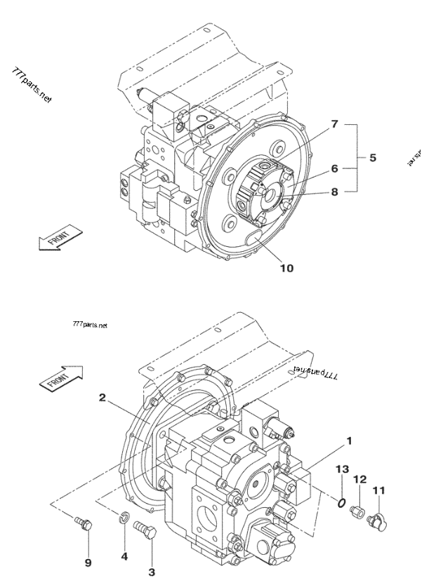 CX225SR Hydraulic Pump for CASE Excavator