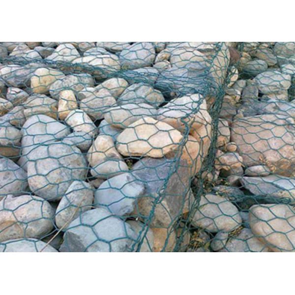 Buy PVC Coated Antiseptic Gabion Welded Wire Mesh Hot Galvanized Dark Green at wholesale prices