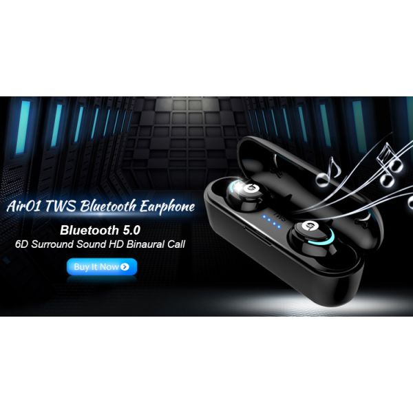 T2c Tws Bluetooth 5.0 Bluetooth in Ear Headphones Handsfree Earphones Headphone Sport Earbuds Headset for Phone with Mic