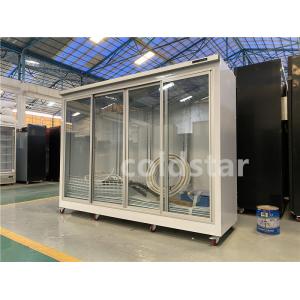 Commercial Display Fridge Freezer Multi Door Vertical Freezing Showcase