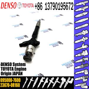injector nozzle 23670-0R160 095000-7600 injector for Toyota 2AD-FTV Avensis